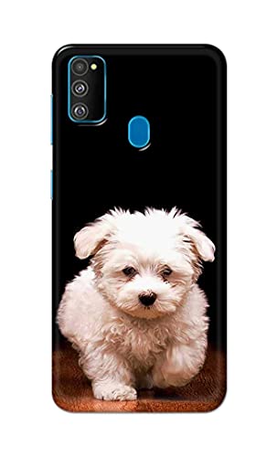 Image of PRINTFIDAA� Printed Hard Back Cover Case for Samsung Galaxy M30s Back Cover (Puppy Dog) -2808