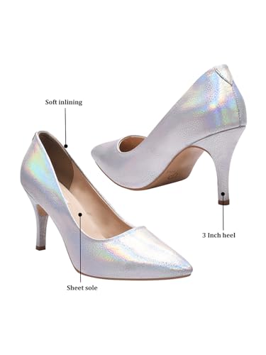 Image of The White Pole Fabulous Stiletto Pumps Perfect for Every Occasion, Elegant & Fancy Stiletto Heels Sandals For Womens & Girls