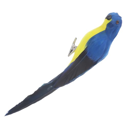 BESPORTBLE Loro de simulación Paloma de Peluche Hamaca Nido cacatúa Inflable Jaula Loros pajaros Decorativos Pájaro de decoración Estatua de pájaro de jardín pájaros Artificiales Espuma Blue