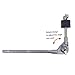 TUOREN Cymbal Boom Holder Adjustable Mini Cymbal Boom Arm with Cymbal Tilter Mount Tube Cymbal Extension Mounting Attachment for Cymbal Stand Drum Set Hardware Accessories
