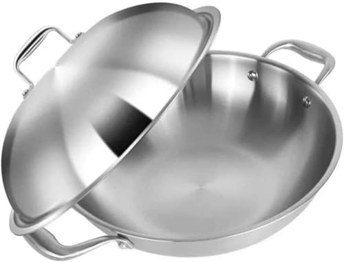 Wok de acero inoxidable diámetro 38 cm miniatura 1