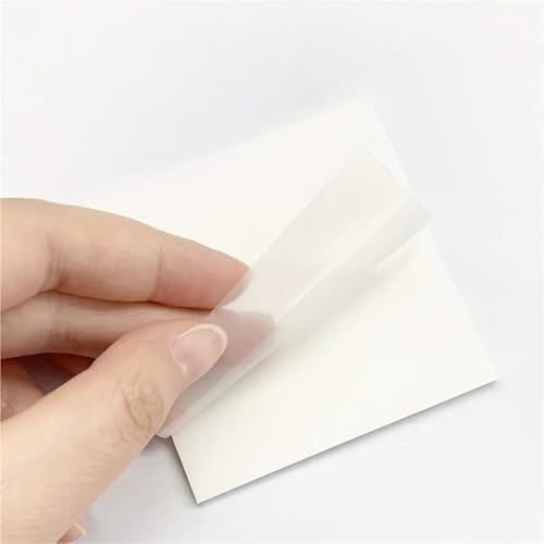 Feuilles de notes adhésives transparentes imperméables réutilisables pour livre et agenda