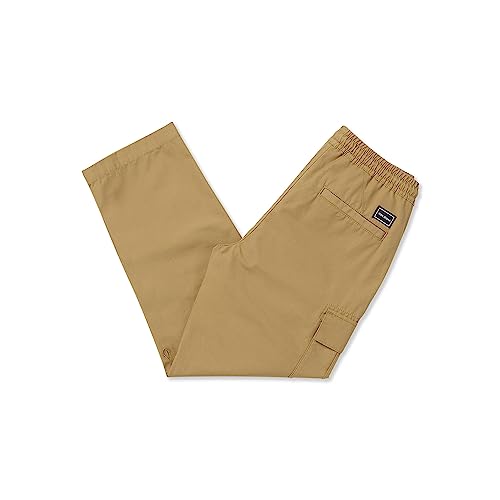 Volcom Big Boys March Cargo Elastic Waist Pants Dark Khaki2