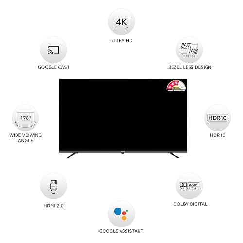 Image of Onida 139 cm (55 inch) Nexg Series 4K Ultra HD Smart LED Google TV 55UZI