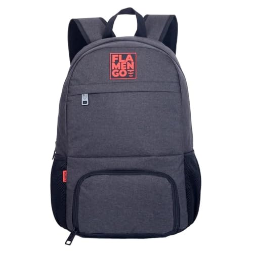 Mochila Flamengo Esportiva Cinza Escuro