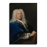 Cornelis Troost Portrait eines Mannes Poster, dekoratives Gemälde, Leinwand, Wandkunst, Wohnzimmer, Poster, Schlafzimmer, Gemälde, 30 x 45 cm