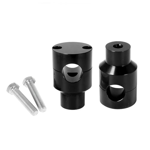Motorrad-Lenkererhöhung Für Yamaha V-Star 650 Classic Road Star 1600/1700. Lenkererhöhungs-Adapterklemm-Erhöhungskit. Lenkerhöhenadapter(SCHWARZ,25mm)