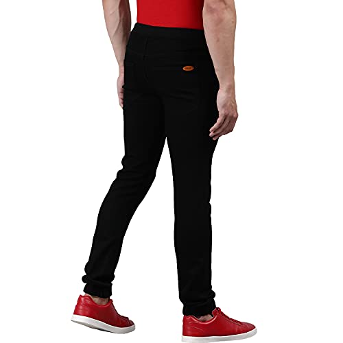 Image of Urbano Fashion Men's Printed Jogger Jeans Slim Fit Stretch