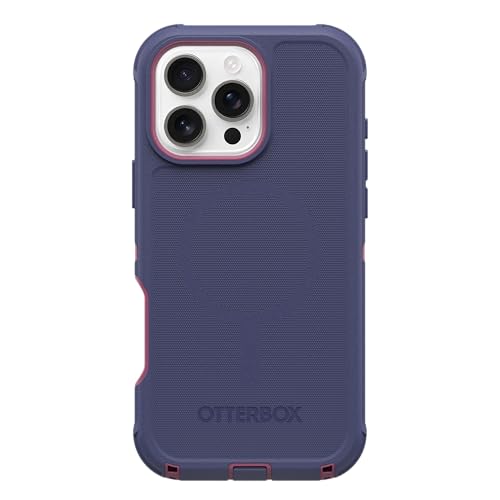 Image of OtterBox iPhone 16 Pro Max (Only) Defender Series MagSafe Case - Regatta Rose (Purple & Pink) - Built-in Magnets - Screenless - Rugged & Durable - with Port Protection