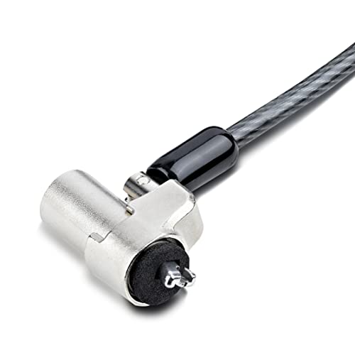 StarTech.com Laptop Cable Lock Compatible With Noble Wedge; 6Ft (2m), Anti-Theft Keyed Lock - Image 3