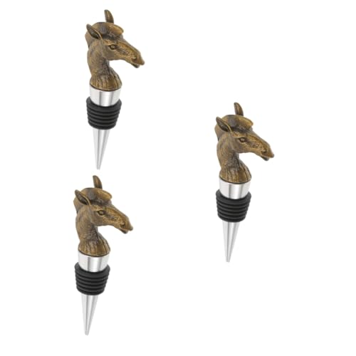 BESTOYARD 3piezas Tapon De Diseño De Tapón Reutilizable para Botellas De Cerveza y para Sellar y Mantener Accesorio Decorativo