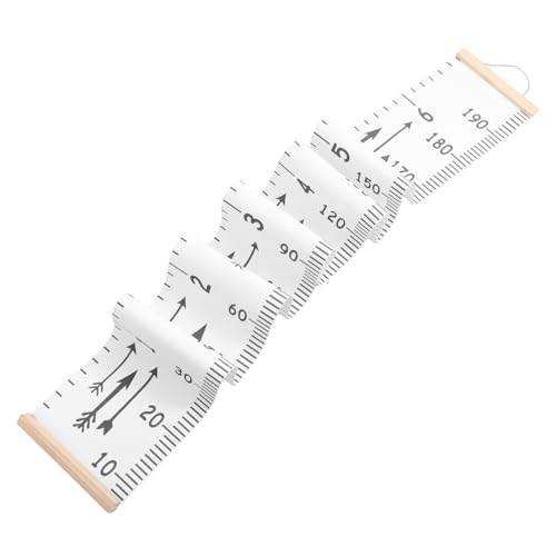 HOOTNEE Height Chart for Kids Wooden Fabric Growth Ruler Wall Decor for Toddler's Room