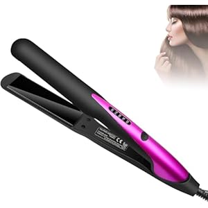Hair Straightener,Hair Straighteners for Women,Ceramic Panel with 4-Step Temperature Setting and Anti-scalding (Rose)