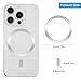 8 Pack Universal Metal Rings Compatible with MagSafe Magnetic Wireless Charger iPhone 17 16 15 Case, Ultra-Thin Adhesive Sticker Rings Car Magnet Mount Adapter Accessories (NO Magnet), Black, Silver