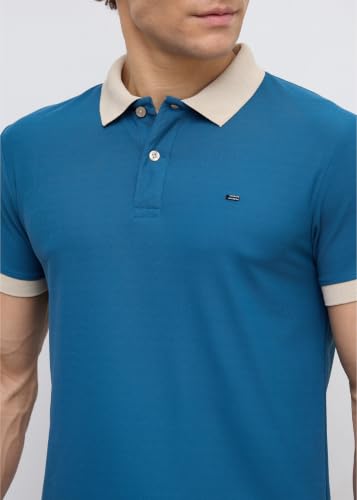 Image of Nostrum Mary Half Sleeve Polo T-Shirt with Two-Tone Collar, Stylish T Shirt for Men, Polo Tshirts for Men, Cotton T Shirt for Man, Casual Tshirt for Mens Boys