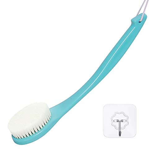 Bath Body Brush, Never Mold Back Body Scrubber for Shower, Dry Exfoliating Brush or Wet Shower Brush with Anti Slip Long Handle Moderate Bristles for Deep Exfoliation Soft Glowing Skin (Green) Bath Body Brush, Never Mold Back Body Scrubber for Shower, Dry Exfoliating Brush or Wet Shower Brush with Anti Slip Long Handle Moderate Bristles for Deep Exfoliation Soft Glowing Skin (Green)