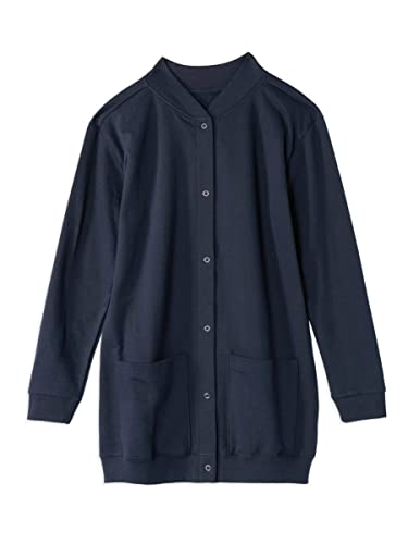 Image of AmeriMark Women Fleece Snap Button Cardigan Sweatshirt Coat - Ladies Soft Lightweight Warm Long Sleeve Jacket with Pockets