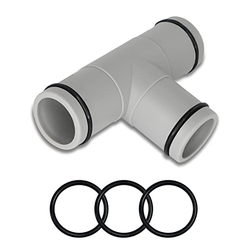 CJWDZ Schlauchverbinder 32mm Schlauchteile Rohrzubehör für T-Stück Wasserrohr Verbindungsstück Kunststoffmaterial zur Verlängerung der Poolschläuche Cover