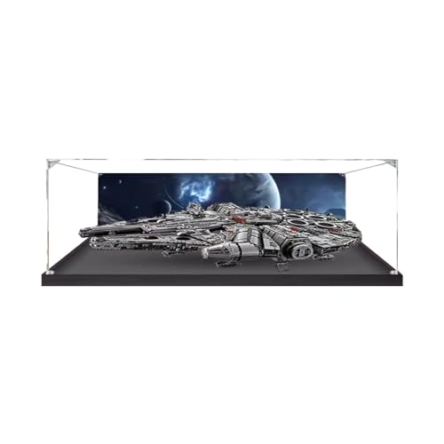 Vitrina acrílica para Lego Star Wars Millennium Falcon – Muestra y protege tu modelo con almacenamiento a prueba de polvo
