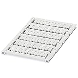 PHOENIX CONTACT UCT3-TM 5 UniCard-Materialien für Thermotransferdrucker, 72-Teilig, Beschriftbar mit Thermomark Card und Bluemark Led, 12.300g, Weiß, 10 Stück