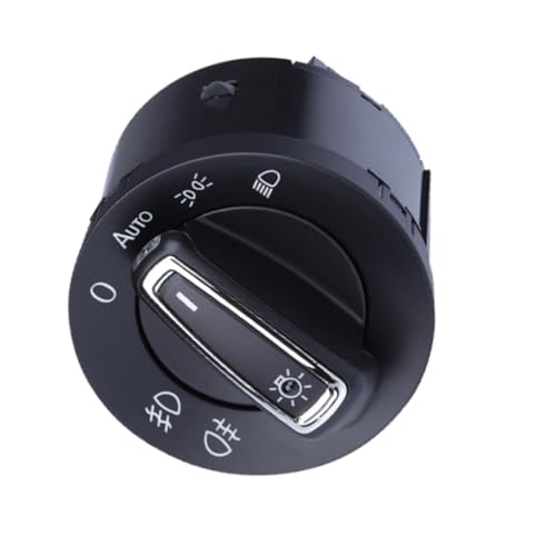 Interruptor de faros para VW Golf Passat Jetta con mando giratorio de luces delanteras 4