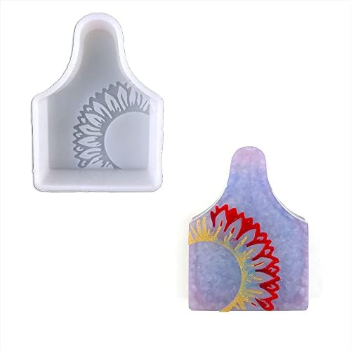 Duawenki Smiley Face Flower Shape Car Freshie Silicone Mold