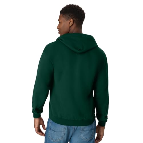 Image of Hanes Men's Zip-up Hoodie, Ecosmart Fleece Full-zip Hoodie for Men, Hooded Sweatshirt