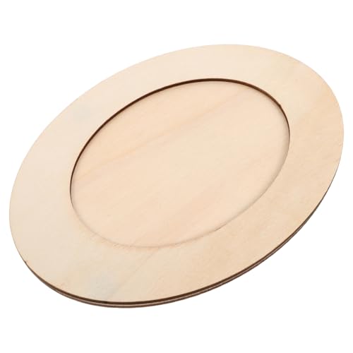 ifundom Paint Your Own Diy Wooden Frames Oval Stand Frames for Boys and Girls Unfinished Craft for Education