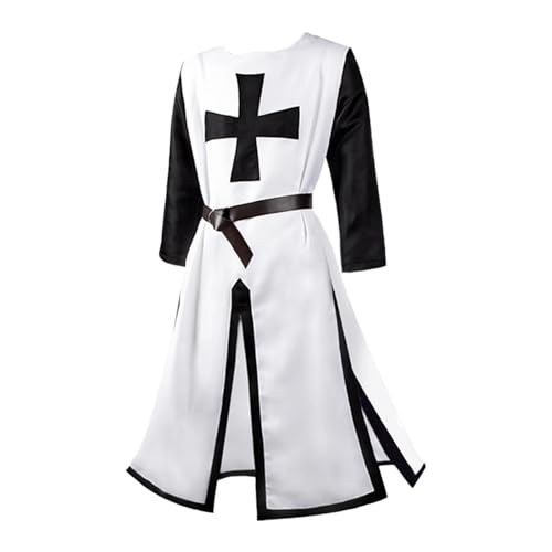 Costume de chevalier croisé et tunique médiévale homme pour cosplay