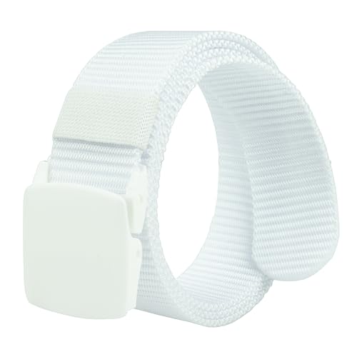 Tactical Nylon Belts for Men, Work Belt Adjustable Slide Plastic Buckle Web Canvas Belt for Outdoor, Airport friendly2