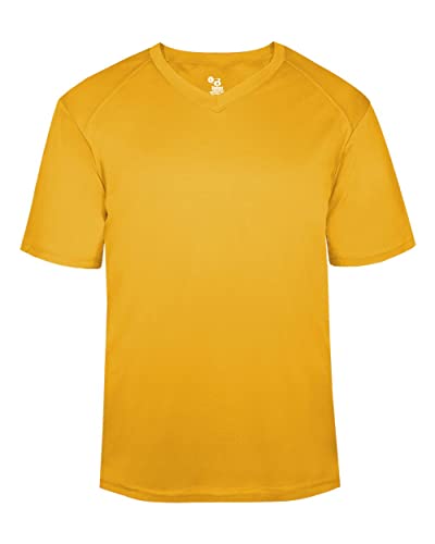 Badger Sports B-Core V-Neck Tee Gold 4X-Large