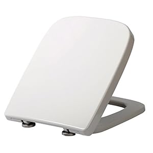 WOLTU Square Toilet Seat,White Soft Close Quick Release Toilet Lid Cover