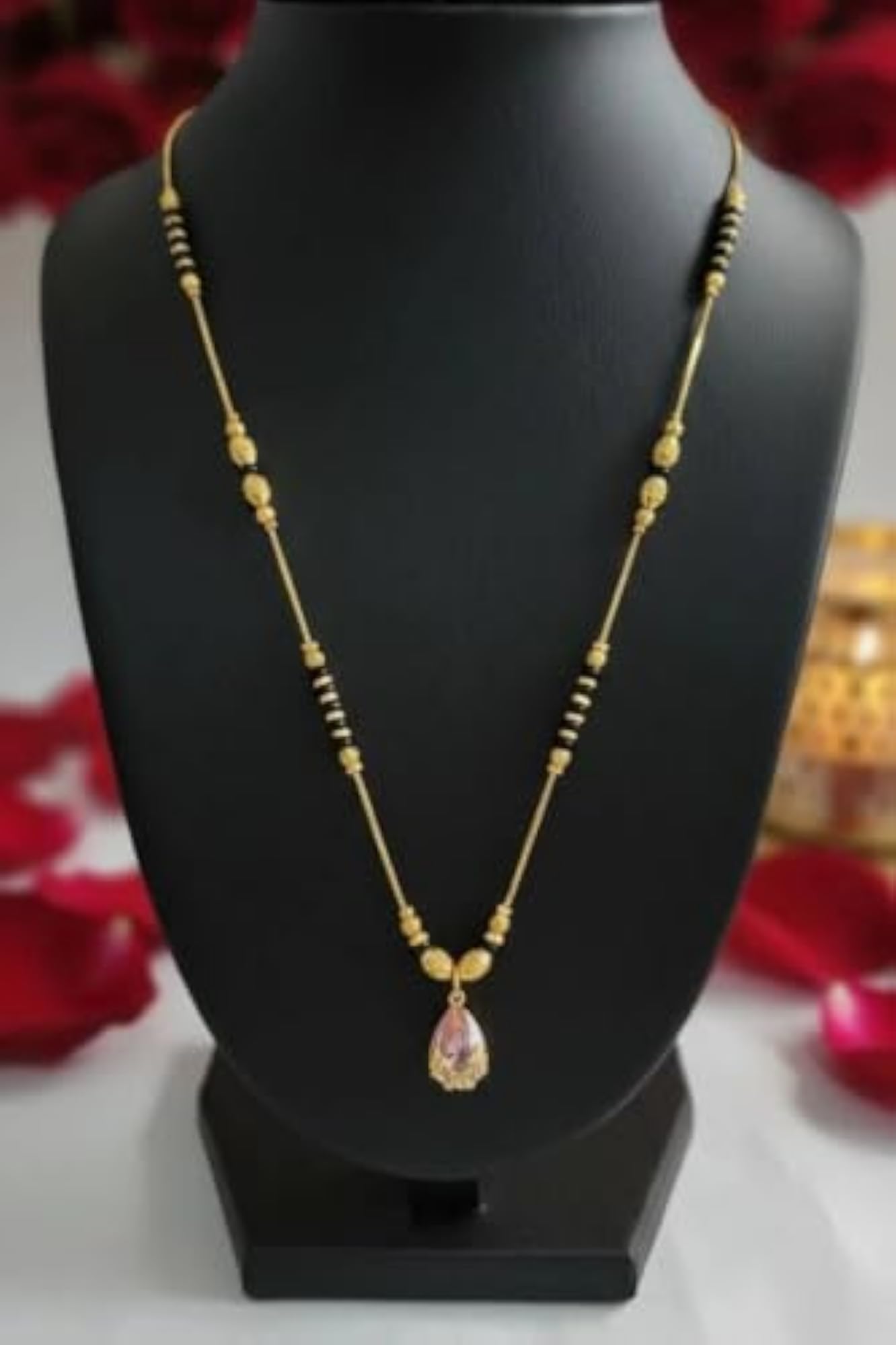 Plated Bead Mangalsutra with Pendant for Daily Wear
