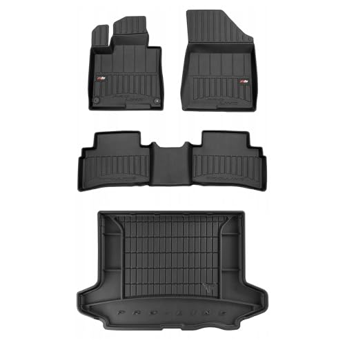 MOTOS Kit de tapis de sol en caoutchouc et tapis de coffre pour Kia Sportage V depuis 2021 Améliorez votre confort de voyage avec tapis antidérapant voiture...