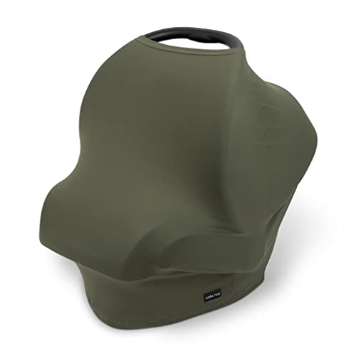 Image of Breathable Nursing Cover Up and Car Seat Cover for Babies Simka Rose - Breastfeeding Cover for Baby Boy & Girl - Adjustable Stretchy Infant Carseat Canopy Carrier Cover for Summer - Must Have Registry