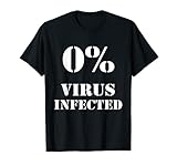 0% Viren Virologe Gesund Lustiges Shirt