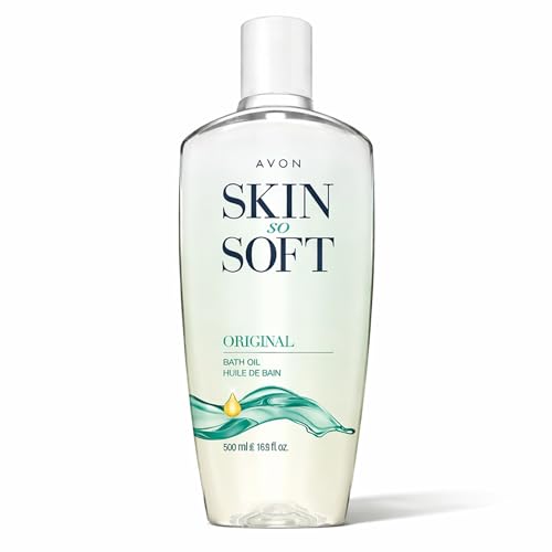 AVON Skin So Soft Original Bath Oil for Women, Moisturizing Body Oil with Jojoba Oil for Dry Skin, 16.9 fl oz Hydrating Shower Oil; Perfect as an After-Shower Skin Softener for All Adults