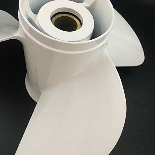Image of CAPTAIN Outboard Propeller fit Yamaha 115 T50 60 70 75 80 85 90 100 130 HP Engines, OEM 15 Spline Tooth Outboard Prop, RH Aluminum Propellers