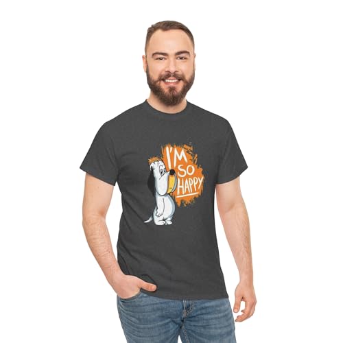 Funny Cartoon Dog Lover Tee, Happy D.r.o.o.p.y. Dog Shirt, Unisex Graphic Tee, Cute Cartoon Tee, Retro Cartoon Tshirt3