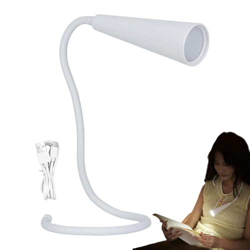 Lámpara de lectura para escritorio, lámpara de escritorio LED recargable | Lámpara recargable plegable y portátil – Linterna LED creativa 4 en 1, manguera recargable, lámpara de lectura inalámbrica, 3