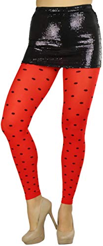 Image of ToBeInStyle Women's Opaque Ankle Long Nylon Footless Fun Tights Pantyhose
