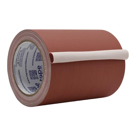 Image of WOD GTC12 Gaffer Tape, Brown Low Gloss Finish Film, 6 inch x 60 ft. (Pack of 8) Residue Free, Non Reflective Cloth Fabric, Secure Cords, Water Resistant, Photography, Filming Backdrop
