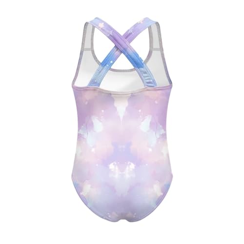 Image of Girls One Piece Swimsuits Teens Sleeveless Back Cross Strap Bathing Suit Kids Quick Dry Cute Beach Swimwear(5-14)