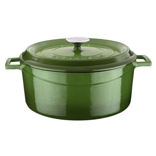 Lava Signature Enameled Cast-Iron Round Dutch Oven - 7 Quart Cobalt Blue product thumbnail 14