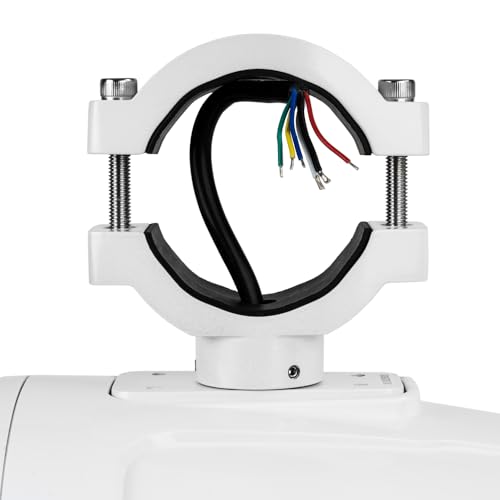 Image of NVX MVTSP8W (Pair) - 750W Peak (250W RMS) 8 inch V-Series 2-Way Marine Tower Speakers with LED Lighting & 359 Swiveling Clamps - Sport White