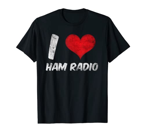 Retro Jamón Radio y Amateur Radio Amante Vintage Diseño Camiseta