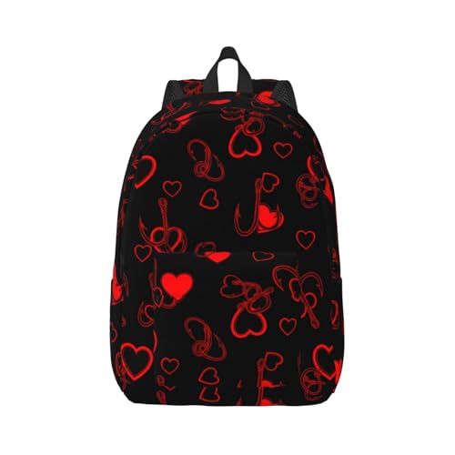 Sac à dos à bandoulière Cœurs rouges : Le cadeau de Saint-Valentin idéal pour femme active
