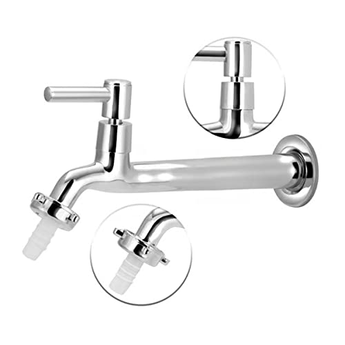 Torneira Parede Lavanderia Tanque Longa 21cm 1/4 ABS