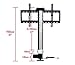 700mm Stroke Motorized TV Lift Bracket DC24V Motorized TV Mount Lift with Remote Control, Adjustable Lifter for 26 to 57inch TV, 20mm/s TV Automatic Lift Stand TV Lift Mechanism TV Lift Mount Bracket