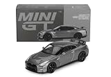 mini gt voiture Modelo: Nissa. GTR (R35) CRS Version Dark Metal Gray 2013